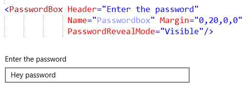 Password char visible